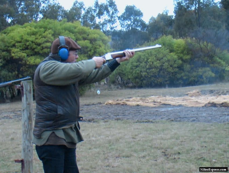 Alex Beer shooting one of his Ruger No.1\'s.