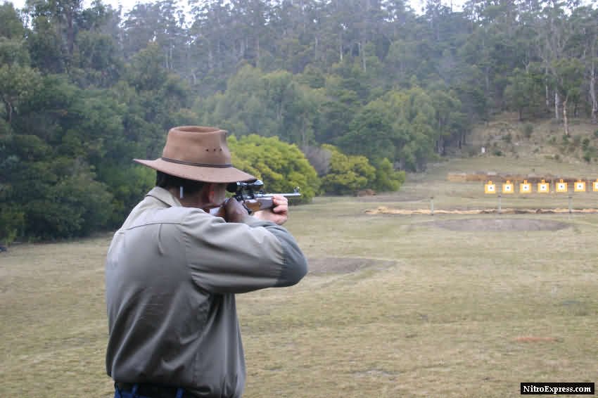 Ernie Stahlmann of the USA shooting Down Under in Tassie.
