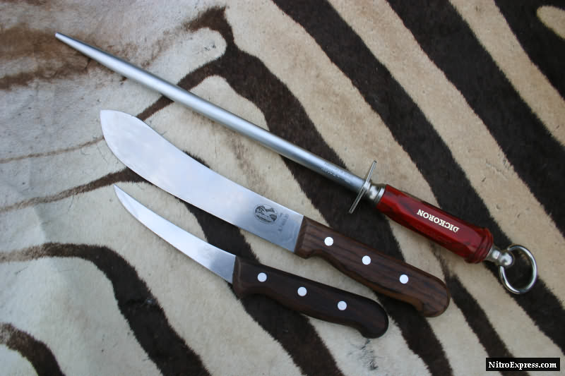 White Deer Gut Hook Damascus Skinner Knife Blank Blade 8in DIY